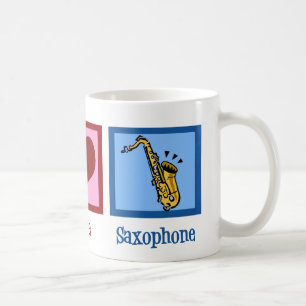 Peace Liebe Saxophon Kaffeetasse