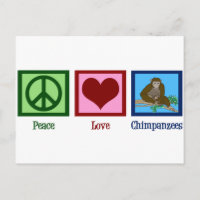 Peace Liebe Schimpansen