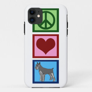 Peace Liebe Schnauzers Case-Mate iPhone Hülle