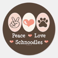 Peace Liebe Schnoodles Stickers