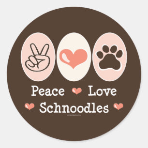 Peace Liebe Schnoodles Stickers