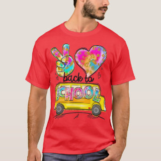 Peace Liebe School Busfahrer Niedlich zurück zur S T-Shirt