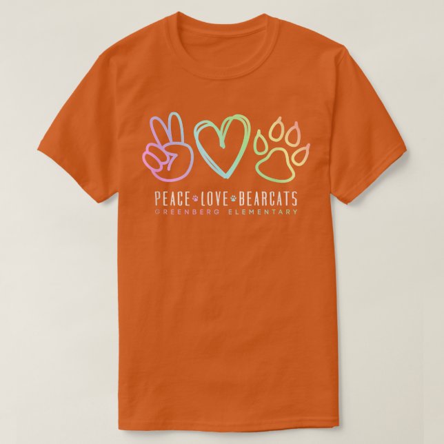 Peace Liebe School Spirit, Inspiration T-Shirt (Design vorne)