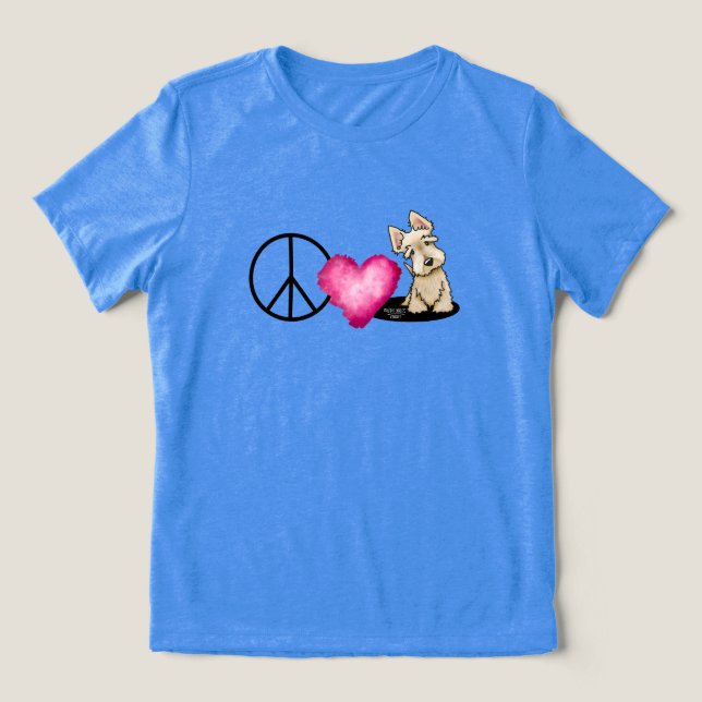 Peace Liebe Scotties T - Shirt (Design Vorderseite)