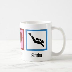 Peace Liebe Scuba Diving Kaffeetasse