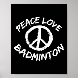 Peace Liebe Shuttle Sprichwort Outfit Peace Liebe  Poster
