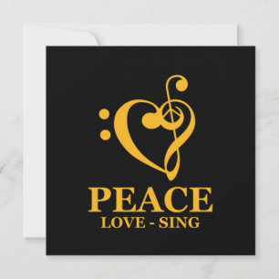 Peace Liebe Sing Choir Chorus Chormusik Clef Gif Einladung