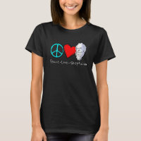 Peace Liebe Skepsis Sprichwort für Skeptiker und P