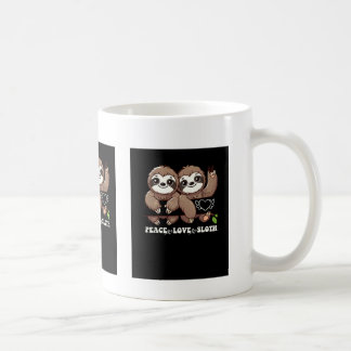 Peace Liebe Sloth Süße Tier Lovers Kaffeetasse