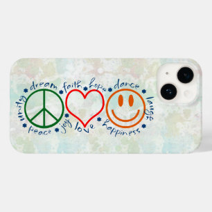 Peace Liebe Smile Case-Mate iPhone 14 Hülle
