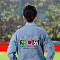 Peace Liebe Soccer Niedlich Custom Team