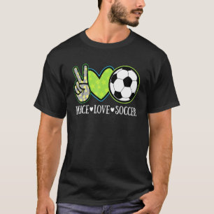 Peace Liebe Soccer Player Niedlich European Footba T-Shirt