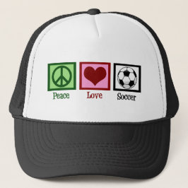 Peace Liebe Soccer Truckerkappe