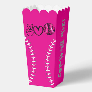 Peace Liebe Softball Geburtstag Geschenkschachtel