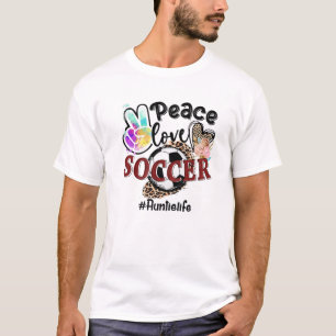 Peace Liebe Softball Nani Life Mama Grandma Leopar T-Shirt