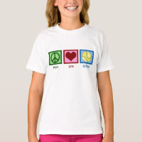 Peace Liebe Softball Niedlich Girls Team