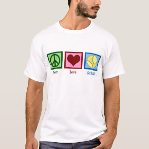 Peace Liebe Softball T-Shirt