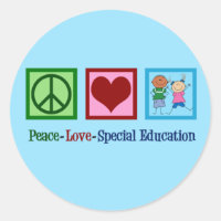 Peace Liebe Special Bildung Teacher