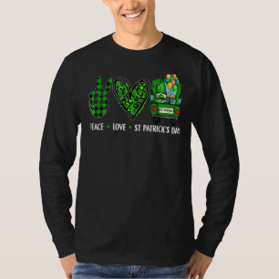 Peace Liebe St Patricks Day Irish Lucky C Kleeblat T-Shirt