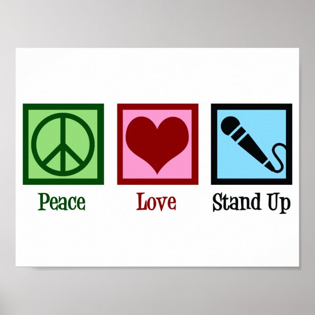 Peace Liebe Stand Up Comedy Poster (Vorne)