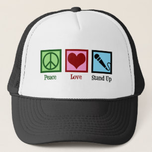 Peace Liebe Stand Up Comedy Truckerkappe