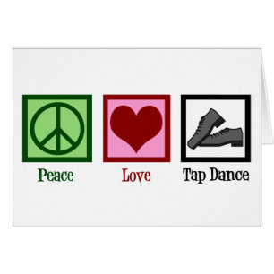 Peace Liebe Steche Dance Card
