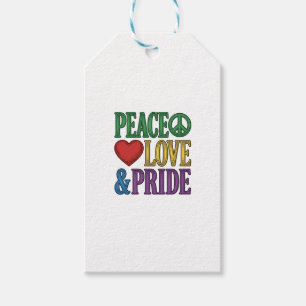 Peace Liebe Stolz Vintage Gravur Vektor Design_1 Geschenkanhänger