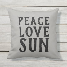 PEACE LIEBE SUN typografie |