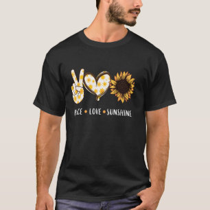 Peace Liebe Sunshine Sonnenblume Hippie for Men Wo T-Shirt