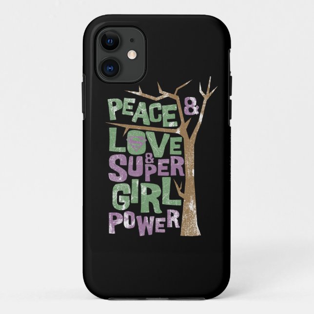 Peace Liebe & Supergirl Power Case-Mate iPhone Hülle (Rückseite)