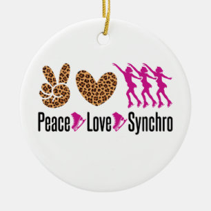 Peace Liebe Synchro Synchronized Skaten Keramik Ornament