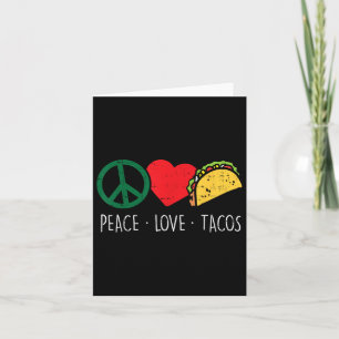 Peace Liebe Tacos Cinco De Mayo Fiesta Mexican Hip Karte