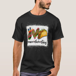 Peace Liebe Tacos Niedlich Taco Dienstag mexikanis T-Shirt