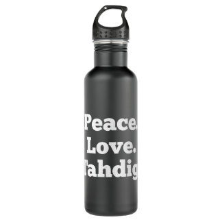 Peace Liebe Tahdig Funny Persian Rice Iran Iran Edelstahlflasche