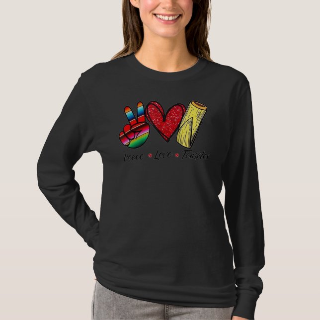 Peace Liebe Tamales T-Shirt (Vorderseite)