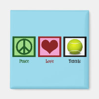 Peace Liebe Tennis Blue