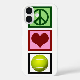 Peace Liebe Tennis iPhone 16 Hülle