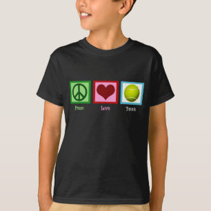 Peace Liebe Tennis Kinder T-Shirt