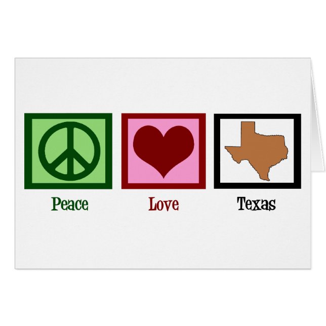 Peace Liebe Texas (Vorderseite (Horizontal))