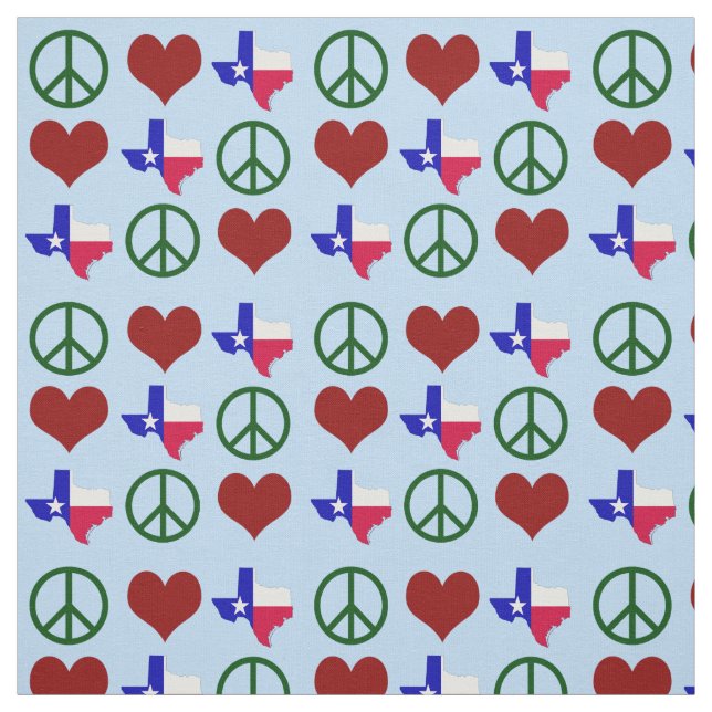 Peace Liebe Texas Pattern Stoff (Muster)