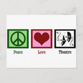 Peace Liebe Theater Company Postkarte