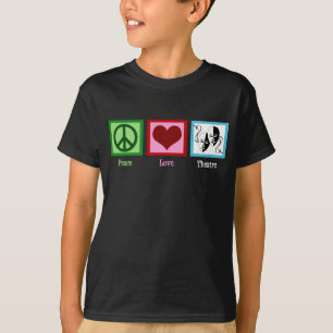 Peace Liebe Theater Kinder T-Shirt