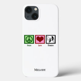Peace Liebe Theater Personalisiert Case-Mate iPhone Hülle