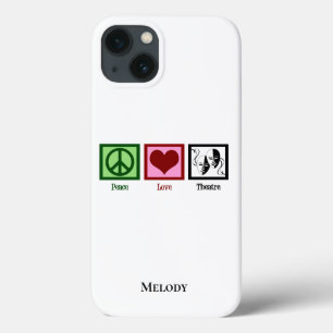 Peace Liebe Theater Personalisiert Case-Mate iPhone Hülle