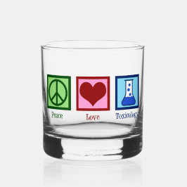 Peace Liebe Toxicology Niedlich Toxicologist Whiskyglas