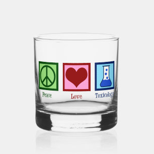 Peace Liebe Toxicology Niedlich Toxicologist Whiskyglas
