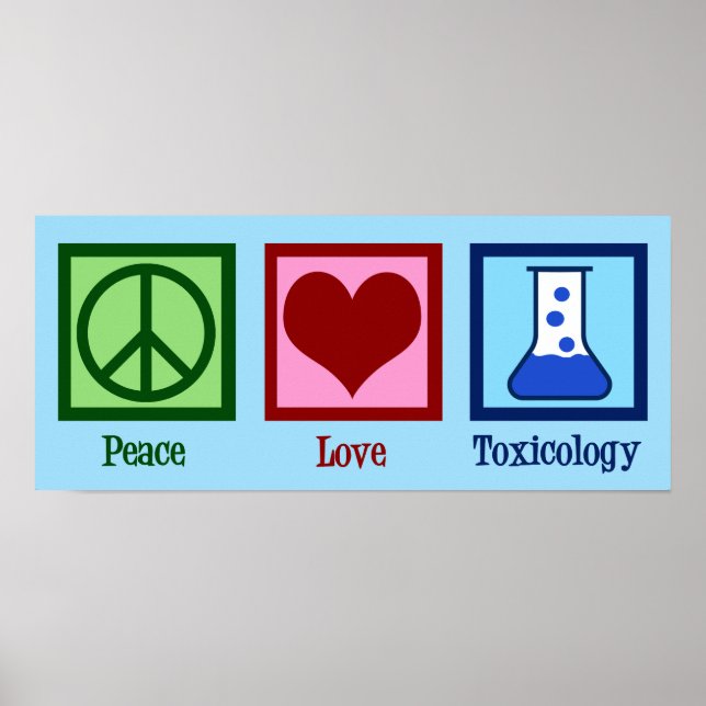 Peace Liebe Toxicology Poster (Vorne)
