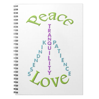Peace Liebe Tranquility-Notebook Notizblock