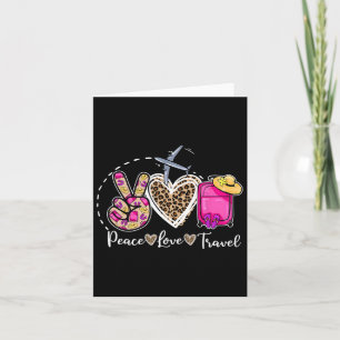 Peace Liebe Travel Retro Sommerferien Familienmatt Karte