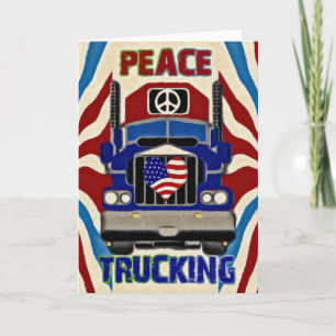 Peace Liebe Trucking Karte